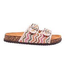 Pantolette für Damen mit Korkfussbett 

 multi-color