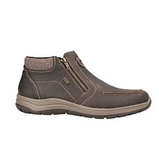 RIEKER Bottines pour hommes, hydrofuge brun foncé