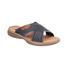 RIEKER Mules homme, confort marine