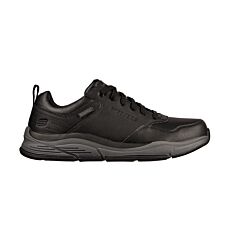 SKECHERS Chaussures pour hommes en cuir, Relaxed Fit noir