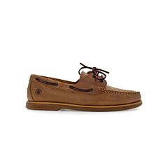 LUMBERJACK Mocassins pour hommes, cuir lisse, semelle antidérapante camel