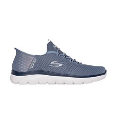 SKECHERS Chaussures Slip Ins Homme, respirantes bleu clair