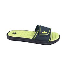 Mules de loisirs LICO, ajustables marine-jaune