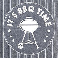 Servietten «BBQ Time», 20 Stück, 33 x 33 cm, 3-lagig