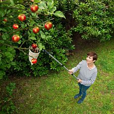 Ramasseur de fruits avec articulation à 270° et lame, sac de ramassage lavable