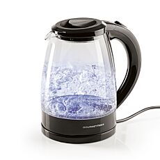 Gourmetmaxx Glas–Wasserkocher, 1,8 Liter, LED–Beleuchtung