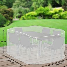 Housse de protection pour tables, résistante aux intempéries