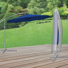 Housse de protection pour parasol avec barre de guidage