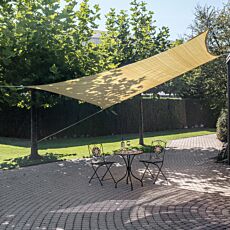 Sonnensegel, 3.6 x 3.6 m, gestrickt