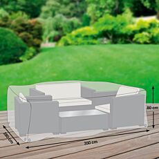 Housse de protection pour lounge XL, 350 x 280 x 80 cm, résistante aux intempéries