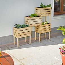 Modulares Hochbeet, 4er-Set