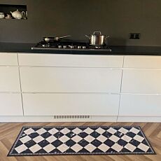 Tapis de cuisine Cook & Wash, noir-beige