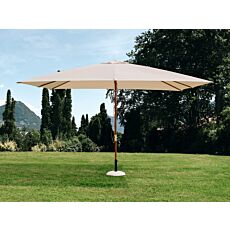 Parasol «Syros», support en bois avec poulie
 – LoxLaxH: 300x200x250 cm