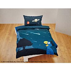 Parure de lit Globi «Aventures dans l'espace», double face